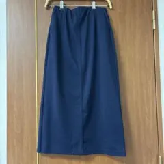 グローバルワーク ネイビー スリット入り タイトスカート　M