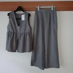 グレー パンツセットアップ Mサイズ