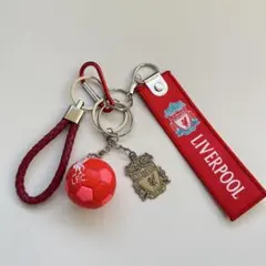 4点LIVERPOOLリバプールフラッグユニフォームキーホルダー缶バッジ