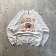 ギルダン USA古着 カレッジ 三段プリント スウェット トレーナー グッド配色