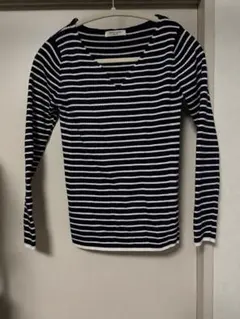 FREAK'S STORE ストライプ Vネック 長袖