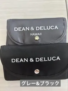 新品未使用★ディーン＆デルーカ エコバッグ　Sサイズ 　グレー&ブラック　セット