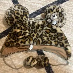 ヒョウ柄 ディズニー ファンキャップ