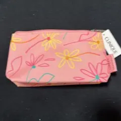 CLINIQUE クリニーク　ポーチ　ピンク　フラワー