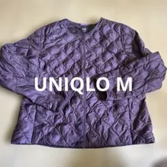 ユニクロ M パープル ウォームパデッド