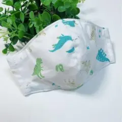 ハンドメイドマスク＊子供用＊さらさらコットン＊恐竜