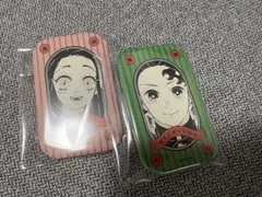 鬼滅の刃 スクエア缶バッジ スタンド付き 第1弾 炭治郎 禰豆子