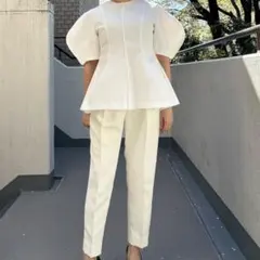 French Sleeve Tweed Blouson - メルカリ