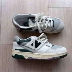 New Balance BB550 ホワイト/グリーン