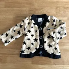 ジャケット　アウター　星柄　ベージュ　黒　冬物