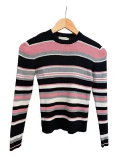 earth music & ecology ストライプニットセーター S