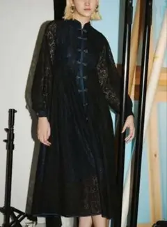 【美品】【完売品】パメオポーズ YOURAN LONG DRESS Sサイズ