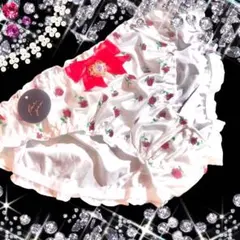 サテンショーツ　センターりぼん　^^白^^ ピーチジョン系　エメフィール系　新品