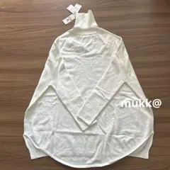 新品タグ付き　coca タートルニットチュニック　アイボリー　ホワイト　Mサイズ