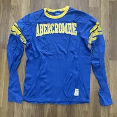 【Abercrombie & Fitch】 長袖カットソー ブルー サイズL