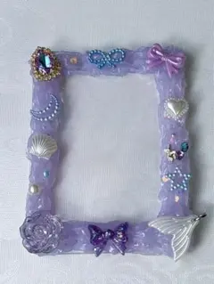 紫ホイップデコ　硬質カードケース　恋と深空　ホムライメージ