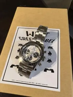 【新品未使用】WMT クロノグラフ　グリーンレーベル　箱付　希少　コラボ 新品未使用】WMT クロノグラフ グリーンレーベル 箱付 希少 コラボ