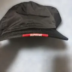 SUPREME ブラック ベースボールキャップ