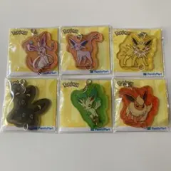 新品未使用　ポケモン　ファミリーマートコラボ　アクリルチャーム 6種セット