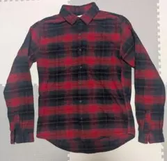 （新品）GU フランネル　チェック　シャツ　サイズS