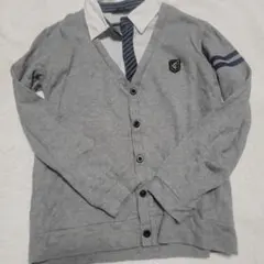 COMME CA ISM グレー カーディガン 140A