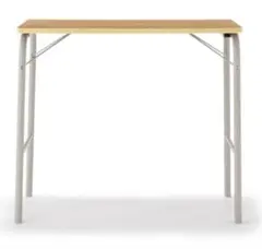 Muji Steel Pipe Table Warm Gray Foldable