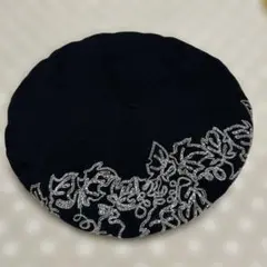 LAULHERE 黒 ベレー帽