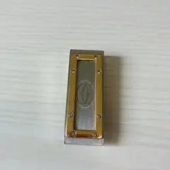 ク*割様 Cartier マネークリップ シルバー ゴールドのサムネイル