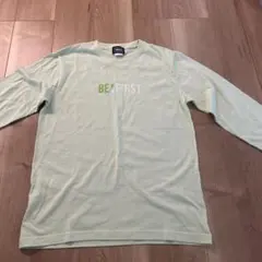 BE:FIRST ロゴ入り 長袖Tシャツ 淡い緑色