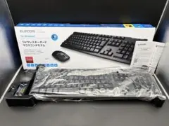 【未使用】 ELECOM ワイヤレスキーボード マウスセット 2.4GHzのサムネイル