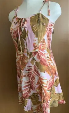 新品未使用 タグ付き Forever21 ピンク 花柄ワンピース