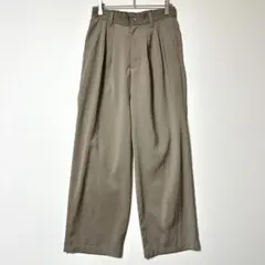 フリークスストア タック ワイドパンツ ベージュ S ゴム きれいめカジュアルY