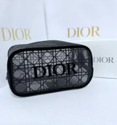 新品未使用 DIOR ディオール オリジナルポーチ メッシュ ノベルティ 箱付き