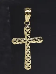 K18 18金　十字架　ペンダントトップ