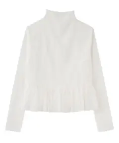 リリアンカラット　チュールペプラムハイネックトップス