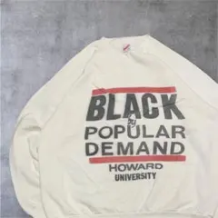 90sUSA製JERZEESヴィンテージスウェットLカレッジロゴ染み込みプリント