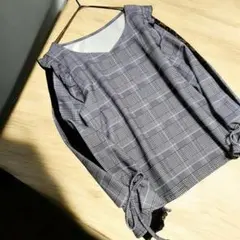 ☆新品タグ付☆INGNI イング 袖割れシアー長袖トップス グレー M 完売品