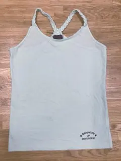 ラブトキ　編み込みクロスバックキャミソール　ミントグリーン　L(160 )