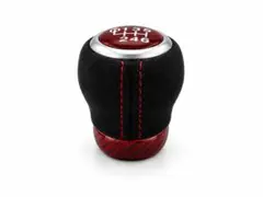 86 ZN6 BRZシフトノブ ブラックスエード×レッドカーボン ZC6 - メルカリ