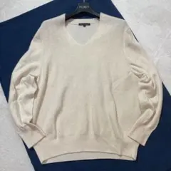 か*う様 23区 カシミヤ　ニット　セーター　アイボリー　46 大きいサイズ　2