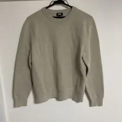 【美品】UNIQLO 長袖ニット S ベージュ