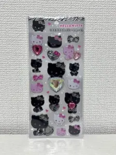 サンリオキラキララインストーンシール　ハローキティ／ゼブラ
