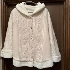 ボア　ポンチョ