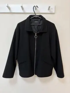 NOT CONVENTIONAL. ブラック ジップアップ ジャケット ブルゾンのサムネイル