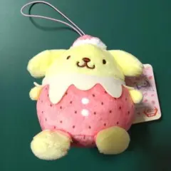 サンリオキャラクターズ　いちごみるくメルトマスコット　ポムポムプリン　ぬいぐるみ