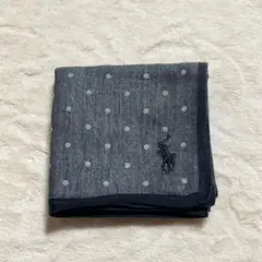 Ralph Lauren ハンカチ ドット柄 グレー