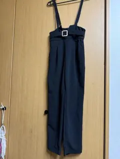 BLUE LABEL チェックストラップ サロペット ネイビー - メルカリ