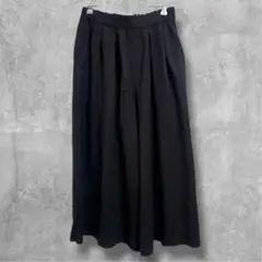 ニコアンド Niko and... ワイドパンツ スカンツ　黒　イージーパンツ