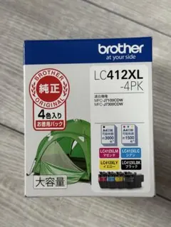 Brother 純正インクカートリッジ LC412XL 4色パック - メルカリ