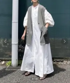 コットンレースワンピース